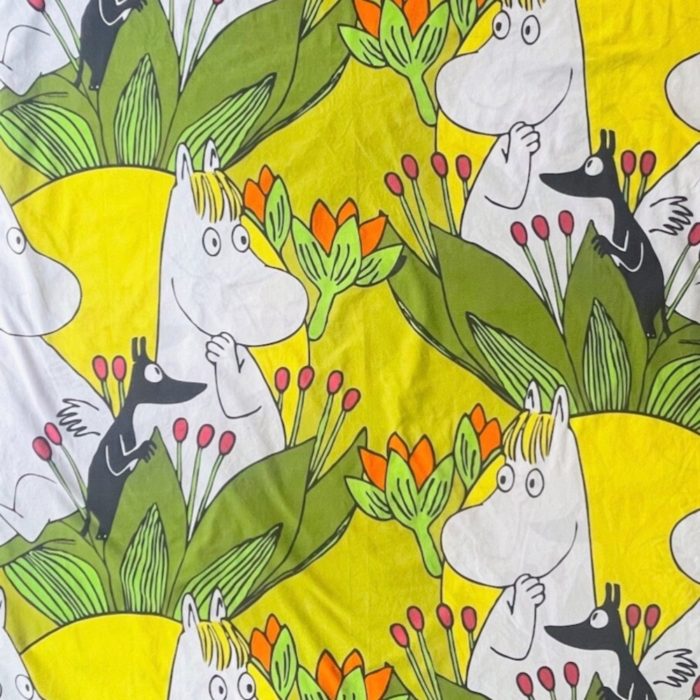 Moomin Pillow Case and Duvet cover Set by Finlayson with Moomintroll Snorkmaiden - Picture 4 of 7